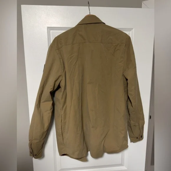 Eddie Bauer Men's Khaki Shirt Jacket - Picture 2 of 4